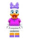 Minifig No: dis021  Name: Daisy Duck - Dark Pink Top
