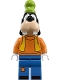 Minifig No: dis044  Name: Goofy - Turtleneck Top and Bright Light Orange Vest
