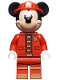 Minifig No: dis050  Name: Mickey Mouse - Fire Fighter