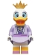 Minifig No: dis079  Name: Daisy Duck - Lavender Dress, Gold Crown