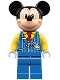 Minifig No: dis085  Name: Mickey Mouse - Blue Vest