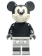 Minifig No: dis141  Name: Mickey Mouse - Vintage, Light Bluish Gray Shorts
