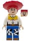Minifig No: dis182  Name: Jessie - Normal Legs, Minifigure Head and Bow, Printed Dark Orange Boot Tips