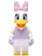 Minifig No: dis187 Name: Daisy Duck - Lavender Top and Skirt, Bright Pink Bow Minifig No: dis187 Name: Daisy Duck - Lavender Top and Skirt, Bright Pink Bow