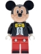 Minifig No: dis197  Name: Mickey Mouse - Tuxedo Jacket, Yellow Bow Tie