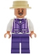 Minifig No: dis199  Name: Dapper Dans Quartet Member - Dark Purple Suit