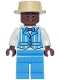 Minifig No: dis200  Name: Dapper Dans Quartet Member - Dark Azure Suit