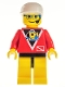 Minifig No: div012  Name: Divers - Control 2, Yellow Legs with Black Hips, White Cap