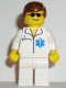 Minifig No: doc014 Name: Doctor - EMT Star of Life, White Legs, Brown Male Hair Minifig No: doc014 Name: Doctor - EMT Star of Life, White Legs, Brown Male Hair