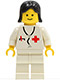 Minifig No: doc016  Name: Doctor - Stethoscope, White Legs, Black Female Hair