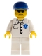 Minifig No: doc023  Name: Doctor - EMT Star of Life Button Shirt, White Legs, Blue Cap, Goatee