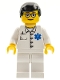 Minifig No: doc032  Name: Doctor - EMT Star of Life Button Shirt, White Legs, Black Male Hair, Glasses