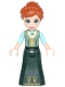 Minifig No: dp041  Name: Anna - Sand Green Top, Dark Green Skirt
