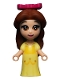 Minifig No: dp090  Name: Belle - Micro Doll, Magenta Bow