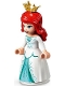 Lot ID: 257975318  Minifig No: dp108  Name: Ariel, Human (Light Nougat) - White Dress, Pearl Gold Tiara