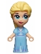 Minifig No: dp110  Name: Elsa with Bright Light Blue Dress - Micro Doll