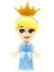 Minifig No: dp123  Name: Cinderella - Micro Doll, Pearl Gold Tiara
