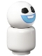Minifig No: dp142  Name: Snowgie - Bright Light Blue Smile, Minifigure Head Body