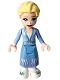 Minifig No: dp153  Name: Elsa - Medium Blue Skirt, White Shoes, Closed Mouth