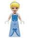 Minifig No: dp162  Name: Cinderella - Dress with Stars and Bow, Medium Blue Top
