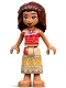Minifig No: dp163  Name: Moana - Mini Doll, Printed Skirt, Dark Brown Hair