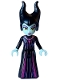 Minifig No: dp177  Name: Maleficent - Mini Doll, Medium Lavender Eye Shadow, Magenta Lips