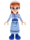 Minifig No: dp210  Name: Anna - Bright Light Blue Skirt and Coat