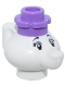 Minifig No: dp220  Name: Mrs. Potts - Medium Lavender Flower