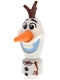 Minifig No: dp234  Name: Olaf - Micro Doll, Bright Light Blue Mouth, Leaf Bow Tie