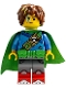 Minifig No: drm021  Name: Mateo - Bright Green Utility Belt and Cape
