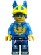 Minifig No: drm091  Name: Logan - Minifigure, Blue Hoodie