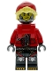 Minifig No: drm108  Name: Cooper - Robot with Red Cap and Neck Bracket