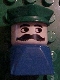 Minifig No: dupfig012  Name: Duplo 2 x 2 x 2 Figure Brick Early, Male on Blue Base, Green Police Hat