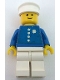 Minifig No: env002  Name: Coast Guard Captain  - White Hat, Torso Sticker with 4 Buttons and Badge