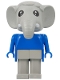 Minifig No: fab5a  Name: Fabuland Figure Elephant 1