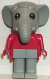 Minifig No: fab5b  Name: Fabuland Figure Elephant 2