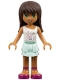 Minifig No: frnd0012 Name: Friends Sarah - Light Aqua Layered Skirt, White Top Minifig No: frnd0012 Name: Friends Sarah - Light Aqua Layered Skirt, White Top