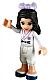 Minifig No: frnd0037  Name: Friends Emma - White Karate Uniform, Bow