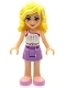 Minifig No: frnd0056  Name: Friends Naya - Medium Lavender Skirt, White Top with Star Belt