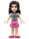 Minifig No: frnd0077 Name: Friends Emma - Dark Pink Shorts, Sand Green Top with Red Cross Logo and Scarf Minifig No: frnd0077 Name: Friends Emma - Dark Pink Shorts, Sand Green Top with Red Cross Logo and Scarf