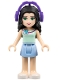 Minifig No: frnd0082 Name: Friends Emma - Bright Light Blue Skirt, Light Aqua Top with Flower, Dark Purple Headphones Minifig No: frnd0082 Name: Friends Emma - Bright Light Blue Skirt, Light Aqua Top with Flower, Dark Purple Headphones