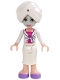 Minifig No: frnd0085  Name: Friends Sophie - White Long Skirt, Magenta Top with White Jacket, White Turban, Light Aqua Mask