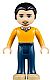 Minifig No: frnd0092  Name: Friends Luis - Dark Blue Trousers, Bright Light Orange Sweater