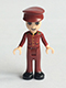 Minifig No: frnd0113  Name: Friends Nate - Dark Red Hotel Boy Uniform