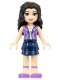 Minifig No: frnd0121 Name: Friends Emma - Dark Blue Layered Skirt, Medium Lavender Vest Minifig No: frnd0121 Name: Friends Emma - Dark Blue Layered Skirt, Medium Lavender Vest
