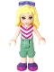 Minifig No: frnd0168 Name: Friends Naya - Sand Green Cropped Trousers, Magenta and White V-Striped Top, Sunglasses Minifig No: frnd0168 Name: Friends Naya - Sand Green Cropped Trousers, Magenta and White V-Striped Top, Sunglasses