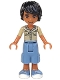 Minifig No: frnd0170  Name: Friends Matthew - Sand Blue Long Shorts, Khaki Shirt