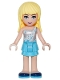 Minifig No: frnd0191 Name: Friends Stephanie - Medium Azure Layered Skirt, White One Shoulder Top with Stars Minifig No: frnd0191 Name: Friends Stephanie - Medium Azure Layered Skirt, White One Shoulder Top with Stars