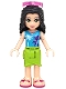 Minifig No: frnd0209 Name: Friends Emma - Lime Wrap Skirt, Medium Azure Top with Palm Tree Pattern, Trans-Dark Pink Sunglasses Minifig No: frnd0209 Name: Friends Emma - Lime Wrap Skirt, Medium Azure Top with Palm Tree Pattern, Trans-Dark Pink Sunglasses
