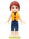 Minifig No: frnd0210  Name: Friends Mia - Dark Blue Wetsuit, Life Jacket